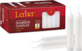 Lerner White Household Candlesticks, Pack of 72 | 3-Hour Burning Time | 4 Inch Tall Dinner Candles | 100% Dripless | Shabbat Candles | Candlesticks for Holidays, Churches, Décor, Emergencies