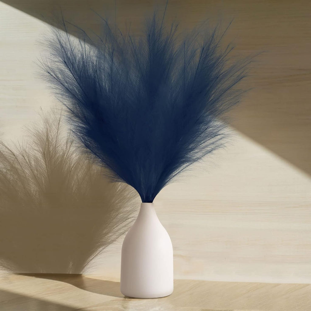 ONECIRCLE Dried Pampas Grass,Faux Pampas Grass with 3 pcs of 43'' sterm Suitable for Boho Decor(Blue)
