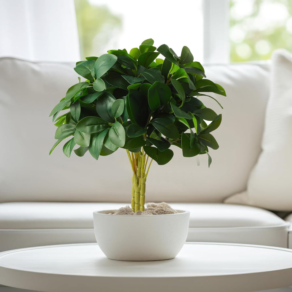 Hotop 6 Pcs Artificial Eucalyptus Stems Fake Greenery Branches for Vase