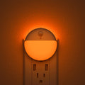 YUNLEX Amber Motion Sensor Night Lights Plug into Wall, 2 Pack