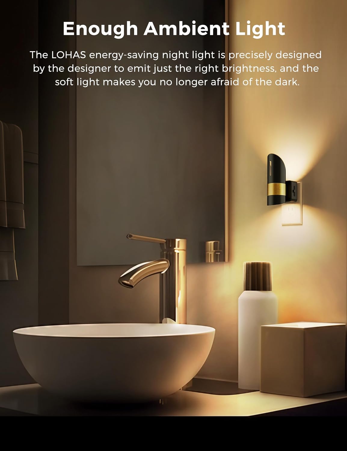 L LOHAS LED Night Light,Night Lights Plug into Wall, [2 Pack] Night Lights