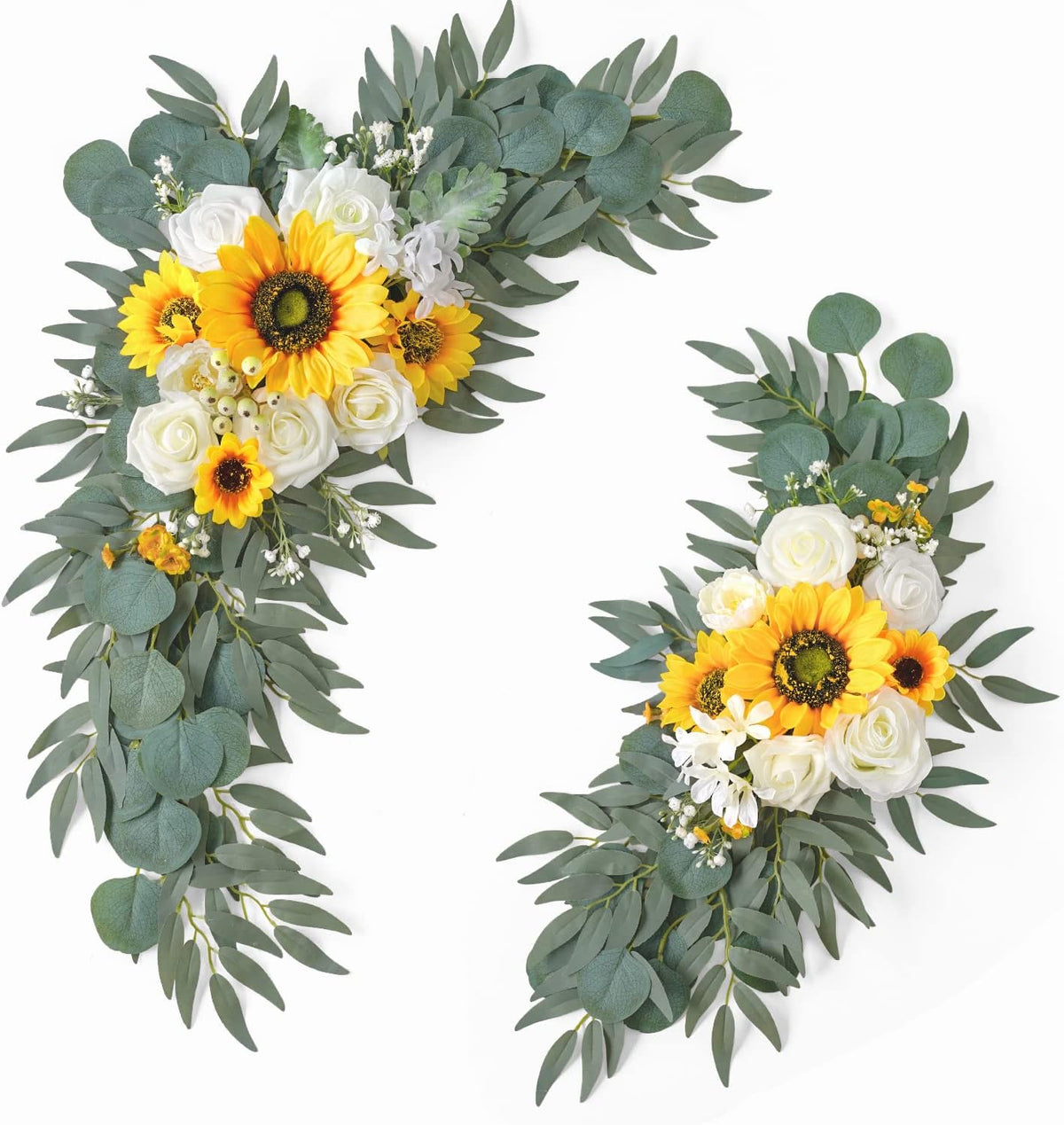 ponatia Artificial Sunflowers Wedding Arch Flowers Set of 2