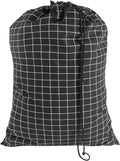 SWISSELITE Heavy Duty Laundry Drawstring Bag with Strap, 28 x 40 Inches Travel Dirty Clothes Bag for Laundromat and Household, 6 Color