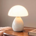 Dawnwake Mushroom Lamp Table Lamp for Bedroom-Small Desk Table Lamps,Cream