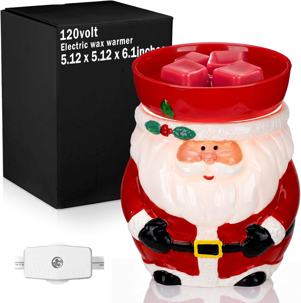 Glooglitter Christmas Wax Warmer Santa Electric Scented Wax Melt Warmer