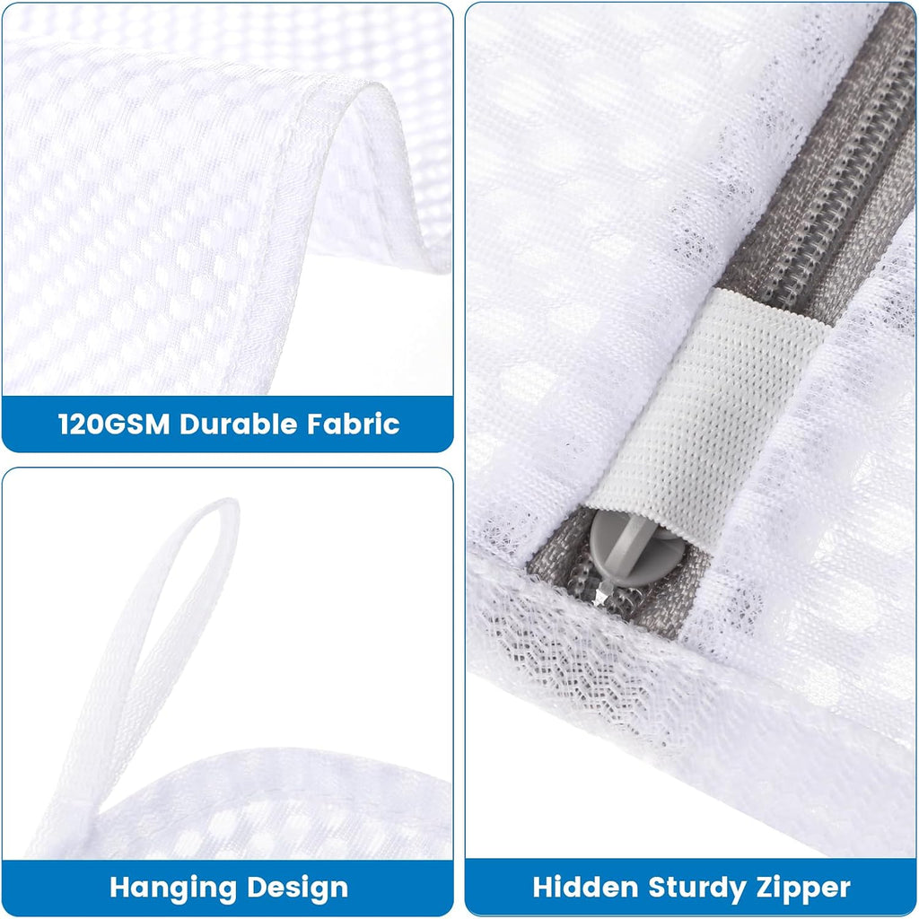 Dntorx 4 Pack X-Large Mesh Laundry Bags for Delicates, 20 x 24 Inches