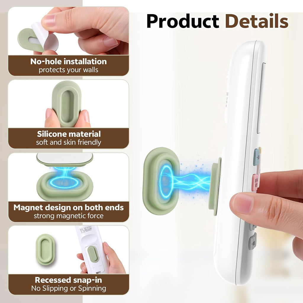 JIANTA 5 Pack Magnetic Remote Control Holder Wall Mount Organizer