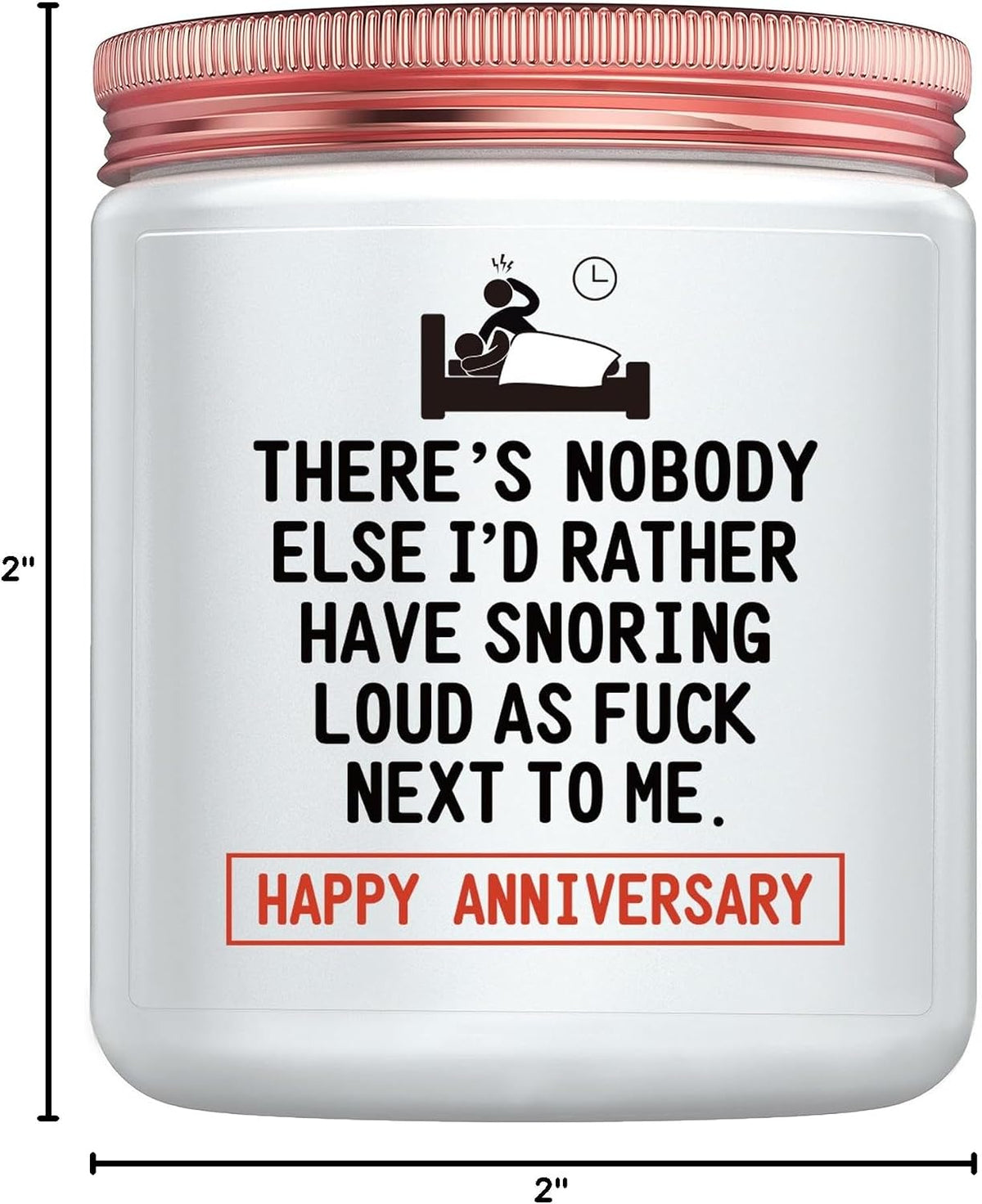 Funny Anniversary Candle Gift for Her Him - Humorous Romantic Boyfriend, Girlfriends, Husband, Wife Wedding Anniversary Present - Lavender Scented