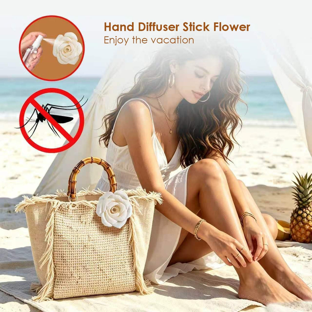 Flower Diffuser, Reed Diffuser Flowers, Sola Wood Flowers, Natural Material Reed Flower, with 8 Pcs Diffuser Rattan,2-3.5 Inches (Intangible Cultural Heritage Series - Garden)
