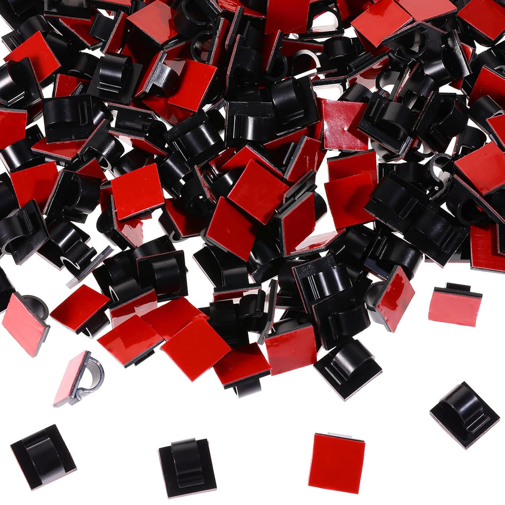 Namalu 60 Pcs Mini Cable Clips Christmas Light Clips Hooks,Medium,Black