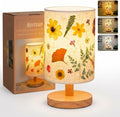 Hortsun Pressed Flower Vintage Table Lamp,Modern Style