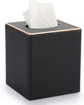 Sumnacon Linen Tissue Box Cover Square Magnetic Bottom Tissue Box Holder