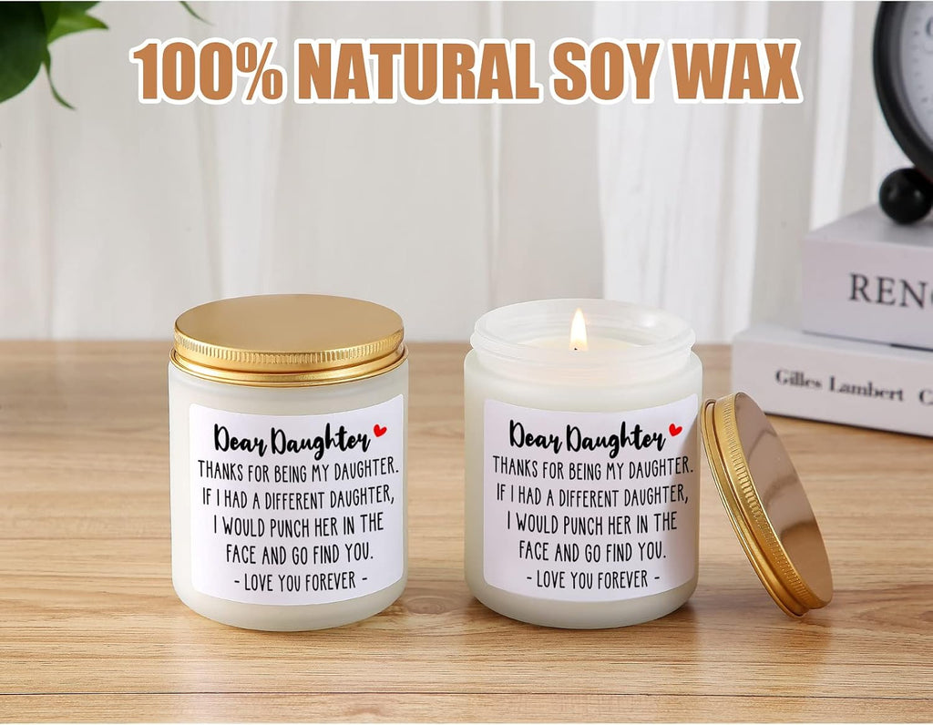 Daughter Gifts from Mom Dad, Daughter Birthday Gift Ideas Christmas Candle