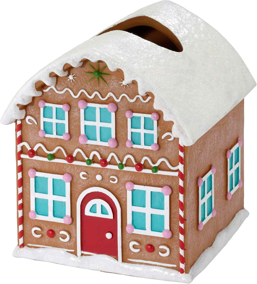Avanti Linens - Christmas Tissue Box Cover, Tissue Holder for Home