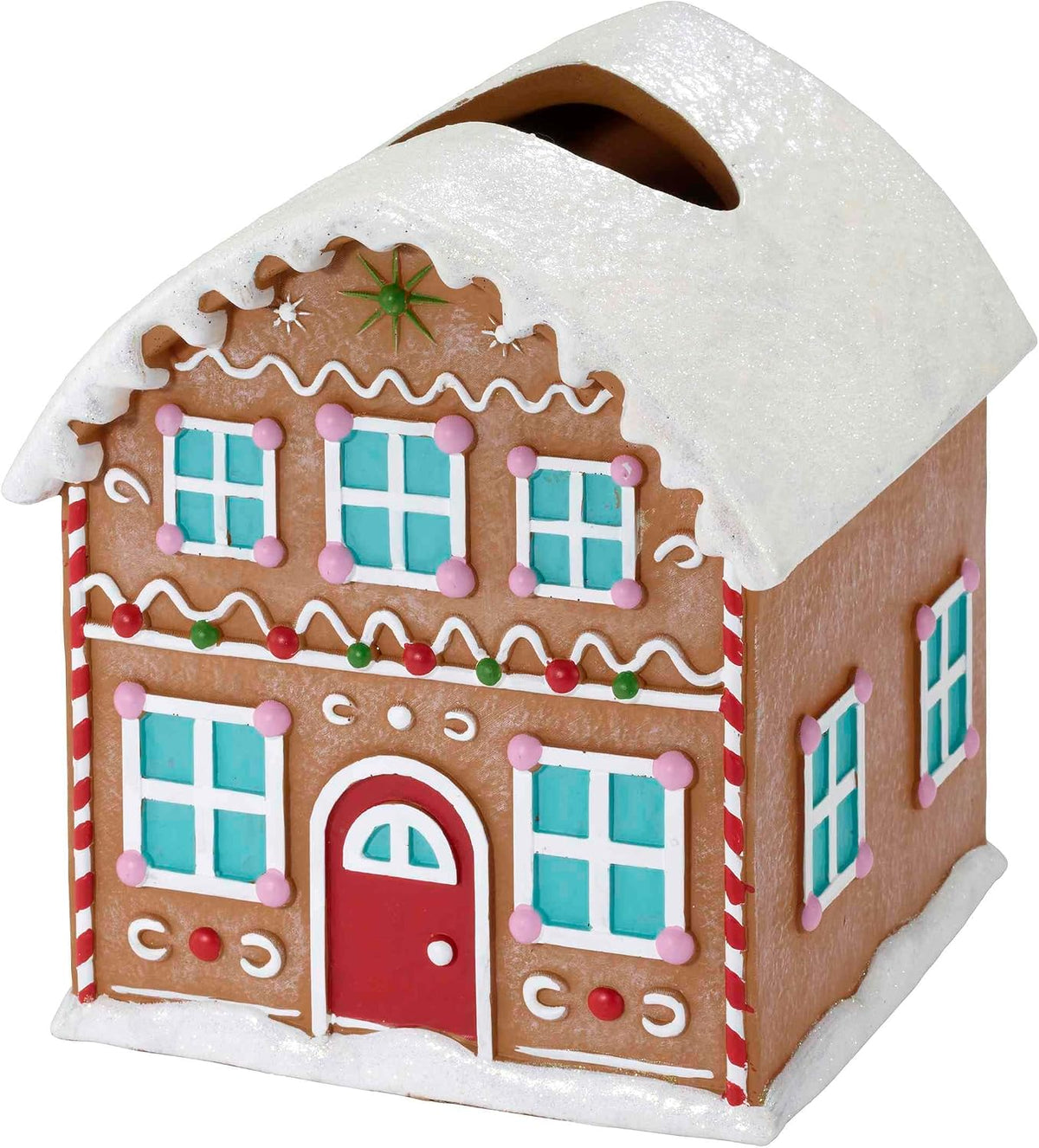 Avanti Linens - Christmas Tissue Box Cover, Tissue Holder for Home