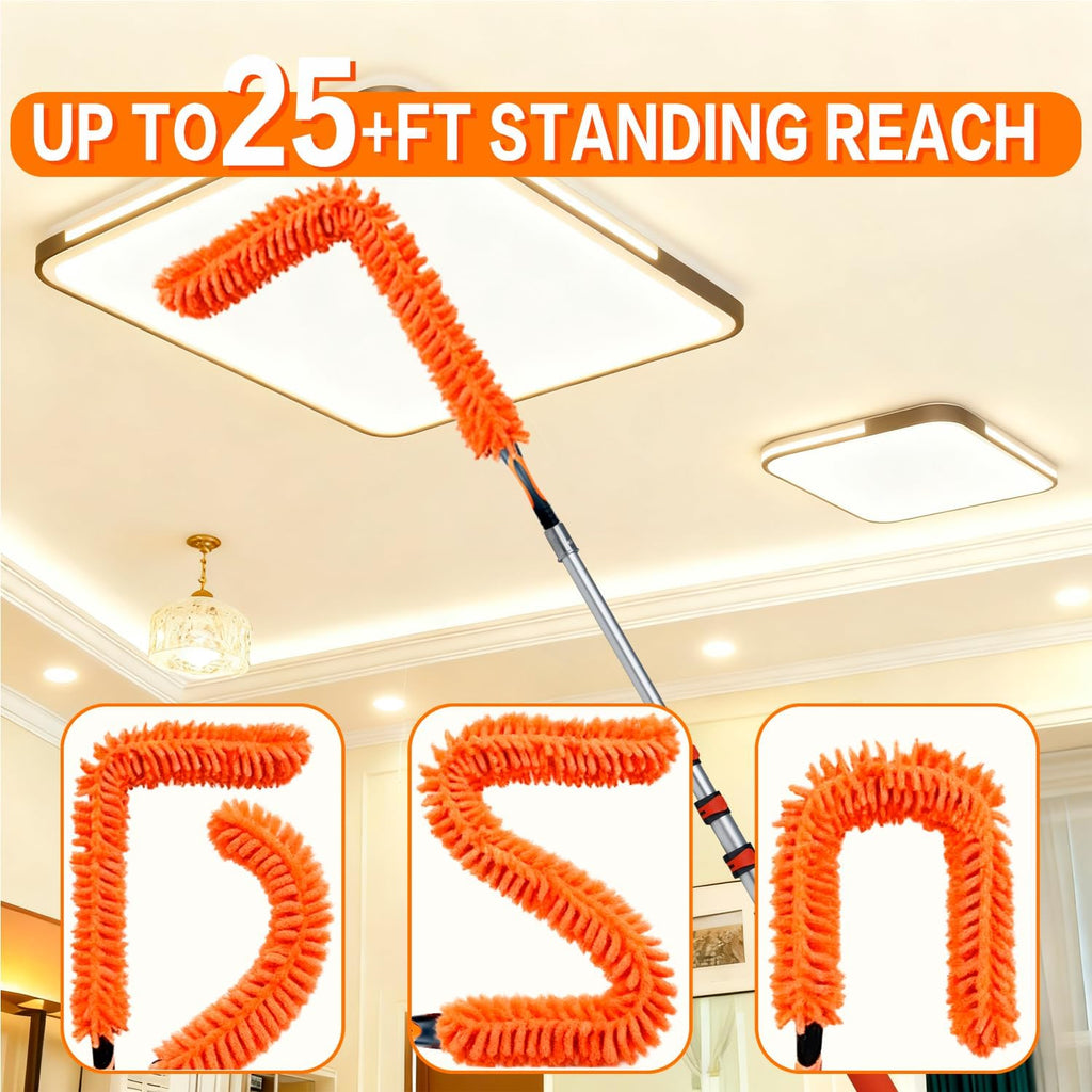 20FT High Reach Duster Cleaning Kit with 5-13 FTExtension Pole