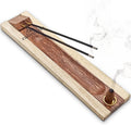 CALMVEDA Rosewood Incense Holder for 2 Sticks & Cones - 11 inch, Handmade