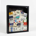 8x10 Shadow Box Frame,Top Loading Display Case Frame with Top Slot