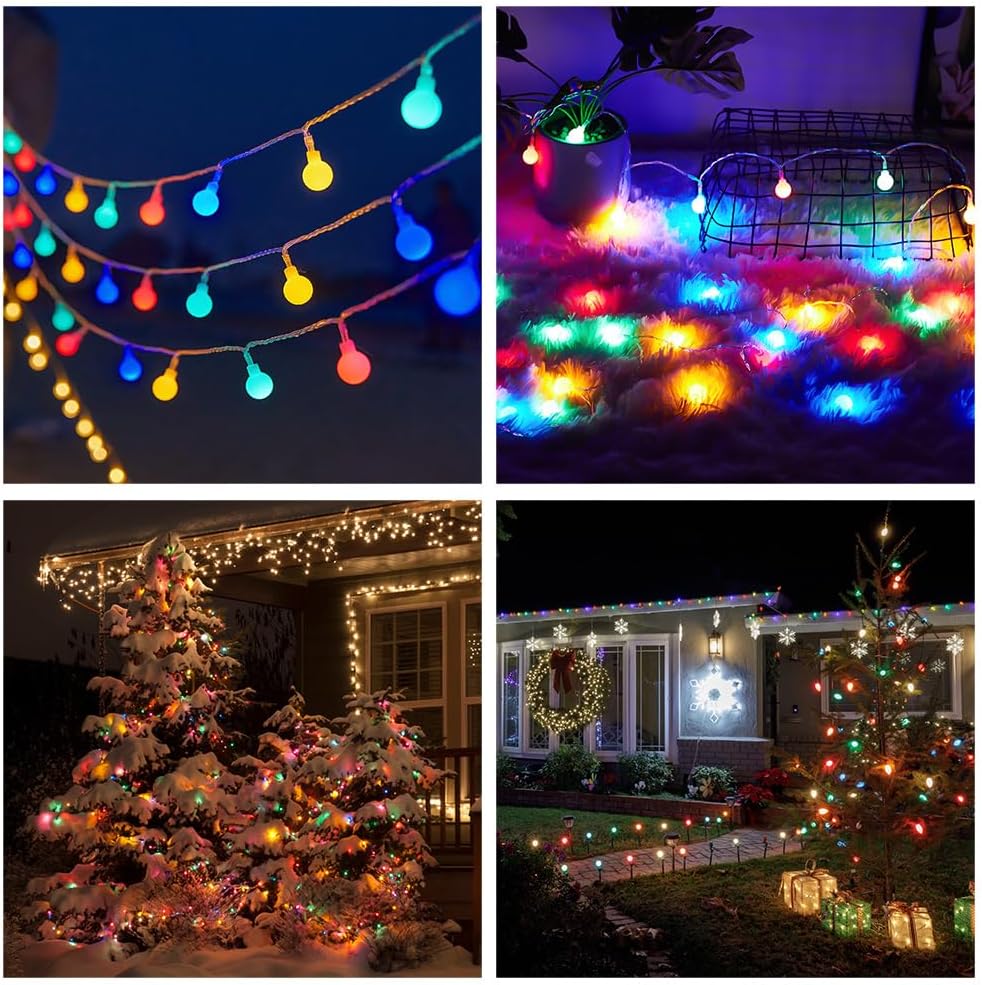 AUAUY String Lights, 40 LED 19.6FT String Lights Battery Operated, Colorful