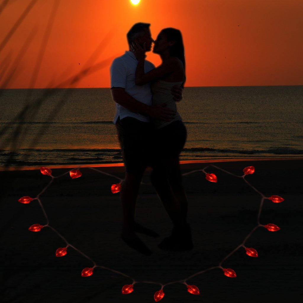 Valentine Lights Heart Shaped String Lights for Mother's and Father's Day, Wedding, Proposal, Birthday and Holidays