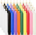 Spell Candles 40 Pack Bulk - 4 Inch Colored Mini Taper Candles for Rituals, Witchcraft & Wiccan Altar, Unscented Candles Compatible with Chime Holders, Prayer, Meditation, Birthday Decor