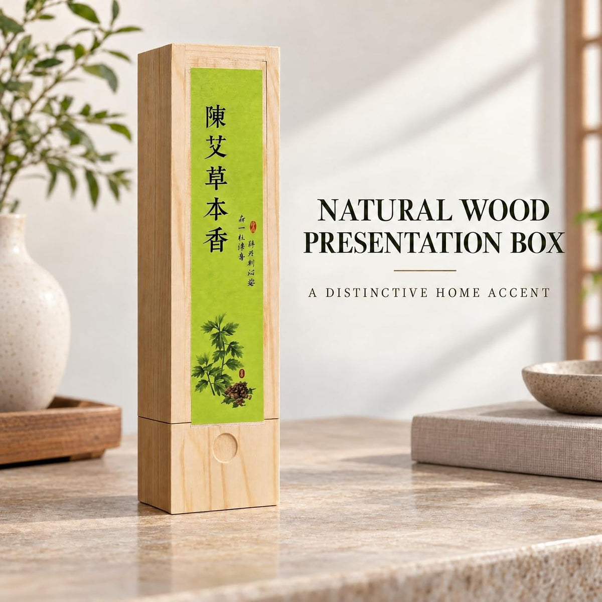 Natural Mugwort Incense Sticks for Calming Meditation, Yoga, Relaxation. Natural Sleep Aid, Stress Relief and Air Purifying Herbal Incense (Mugwort)