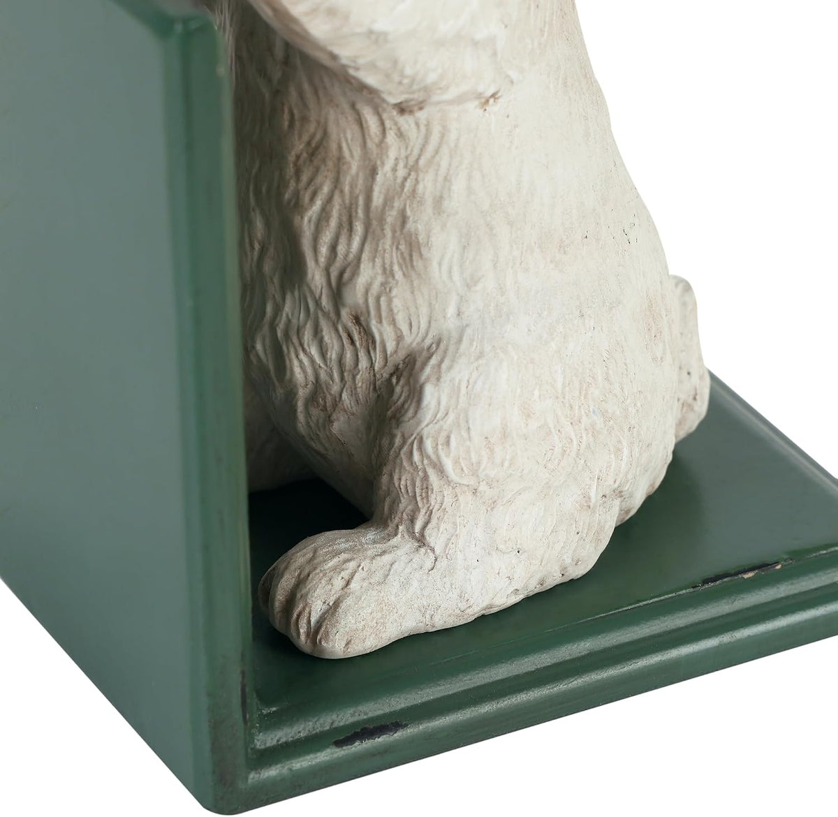 NIKKY HOME Heavy Duty Non Slip Rustic Bunny Metal Bookend Cute Rabbit Book Ends Book Stoppers for Easter Decor Home and Office Shelves