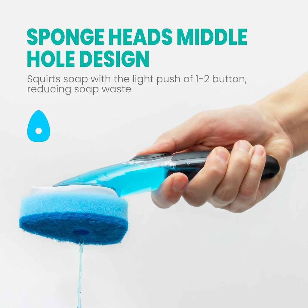 Dish Wand Refills with Hole, Non-Scratch Dishwand Replacement Sponge 12Pcs