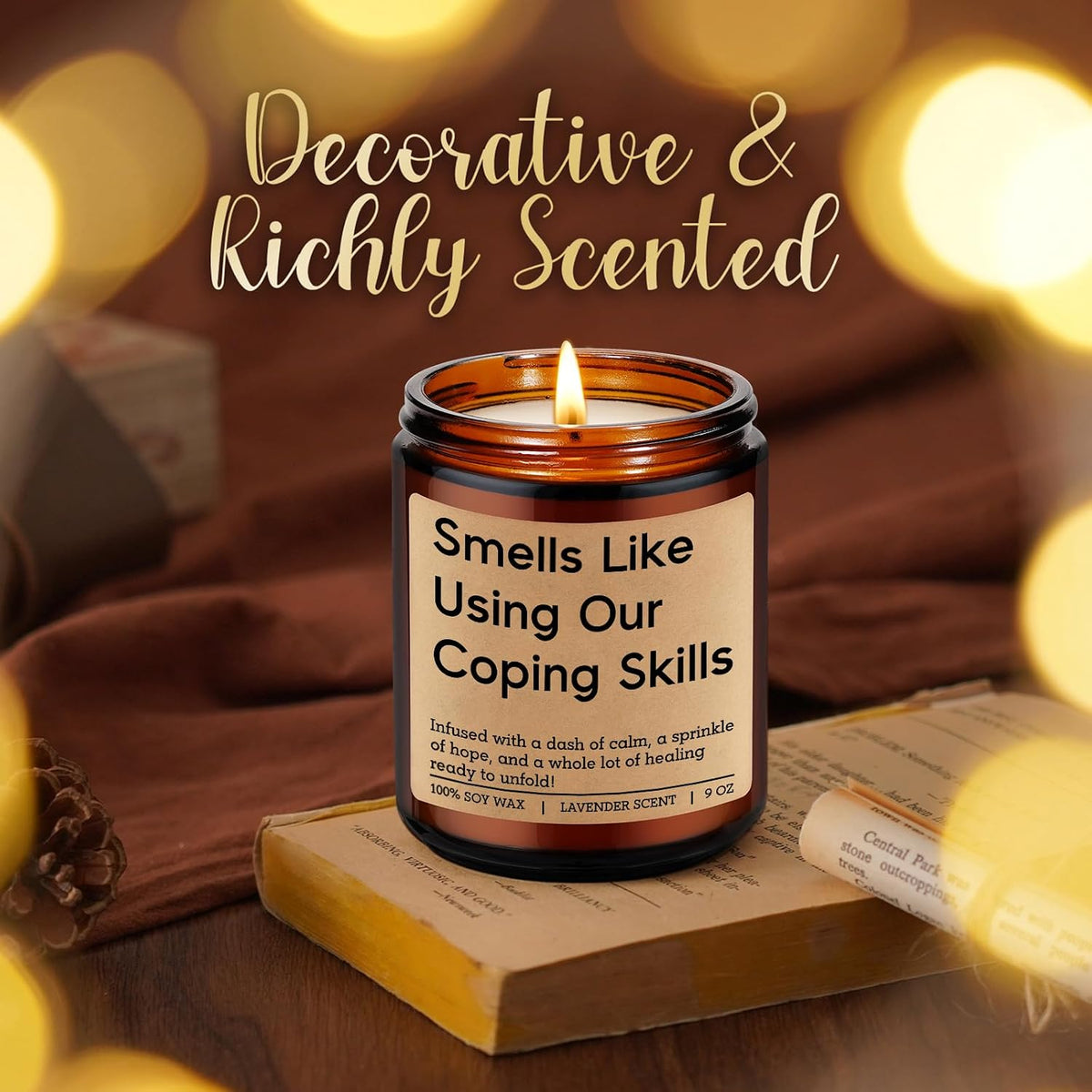 LEADO Candle, Therapist Gifts - Mental Health, Graduation, Psychology Gifts