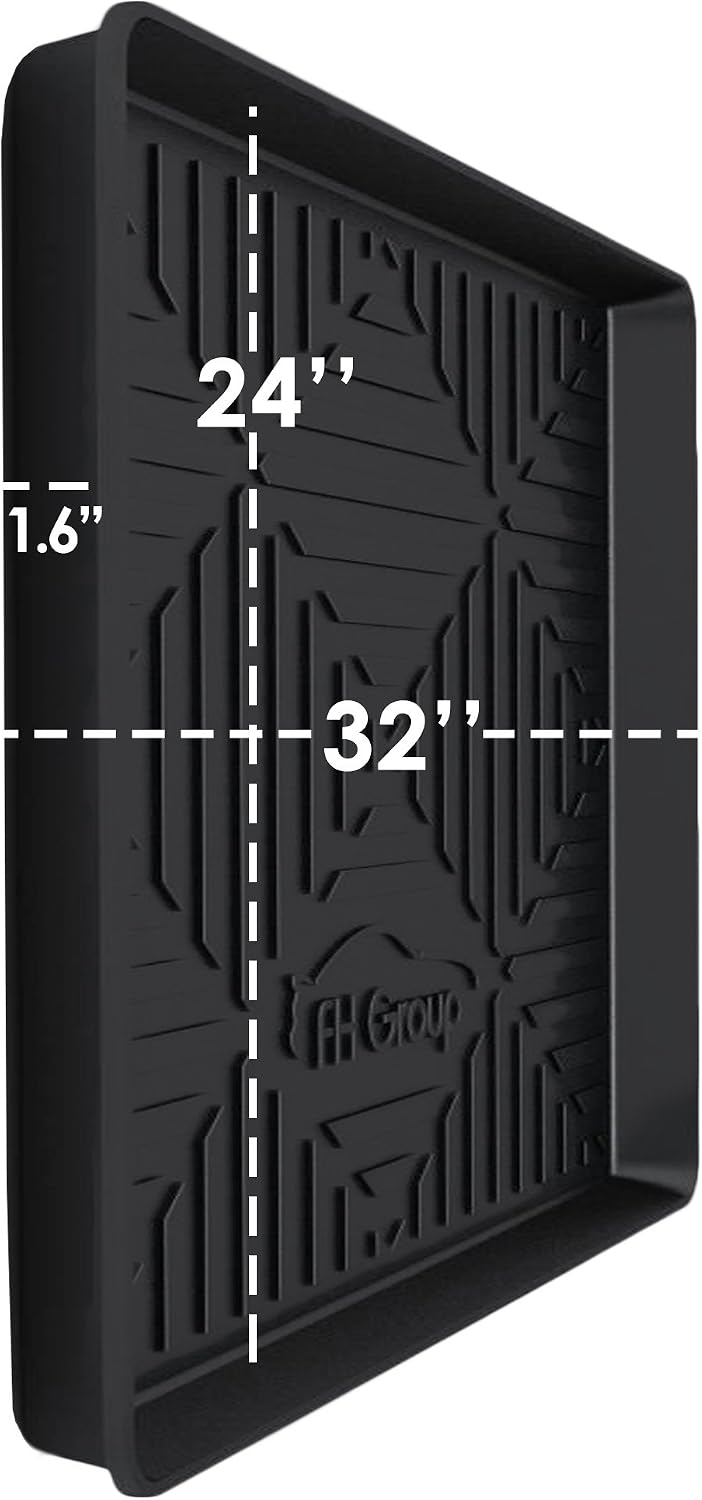 FH Group ClimaProof for all weather protection Premium Multi-Use Cargo Tray Liner Mat fits most Cars, SUVs, and Trucks, 32 x 24 inches Black