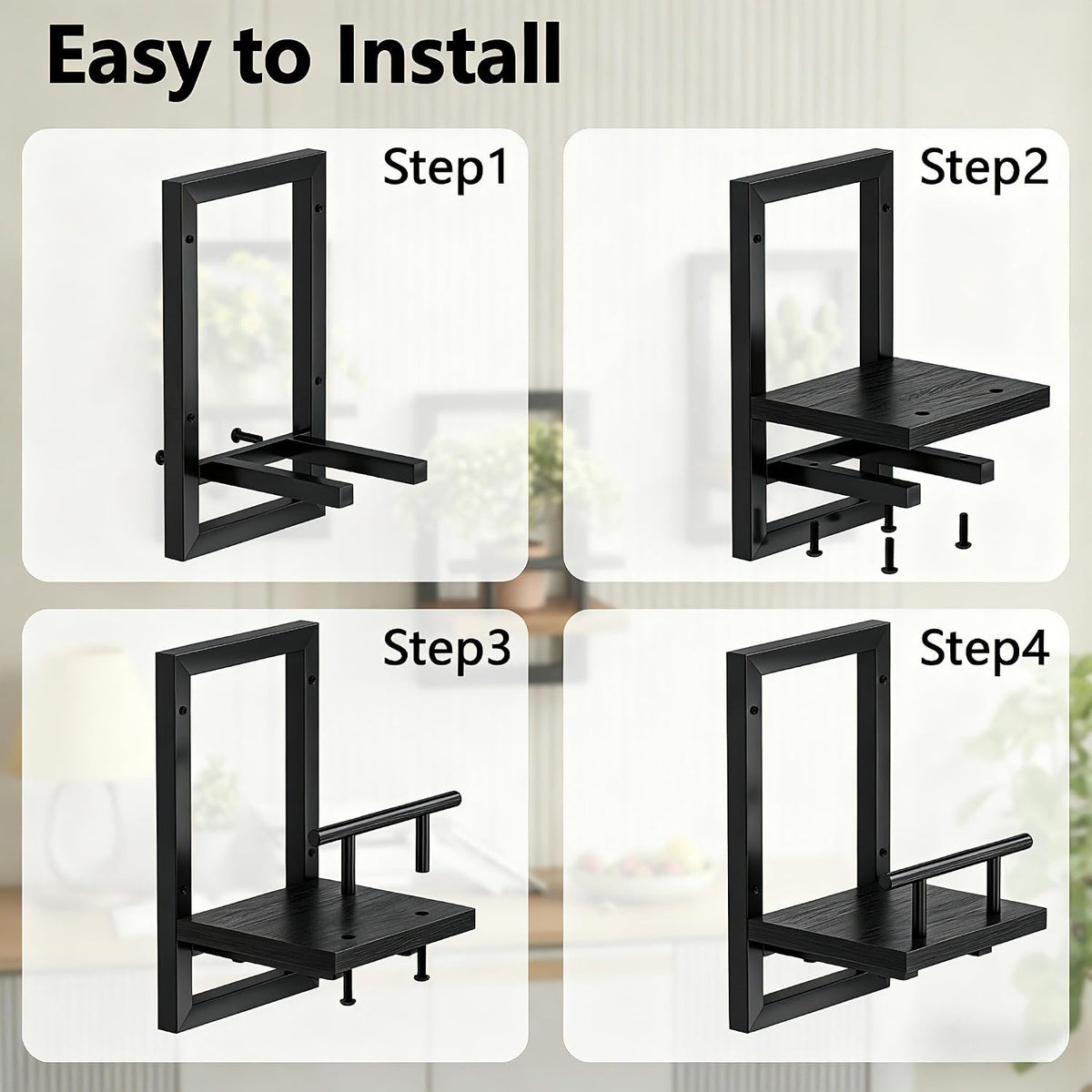 Sbosbo Floating Shelves for Wall Plant Shelf Indoor Wall Mounted Shelves