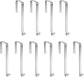 Vantasii 10 Pack Over The Door Metal Hook Hanger to Fit Interior Doors with Thickness from 1.65"
