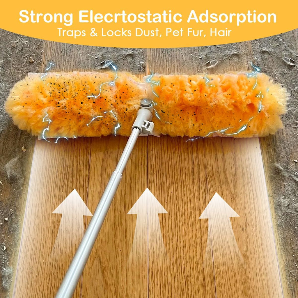 6ft Extendable Duster Kit 12 Refills for Swiffer Duster with Extension Pole