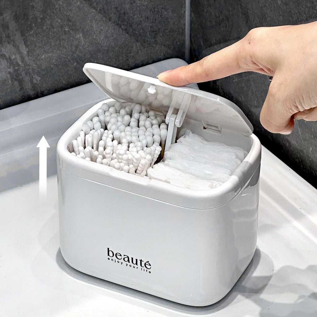 Pop-Up Qtip Holder Qtip dispenser Cotton Swab Automatic Lifting