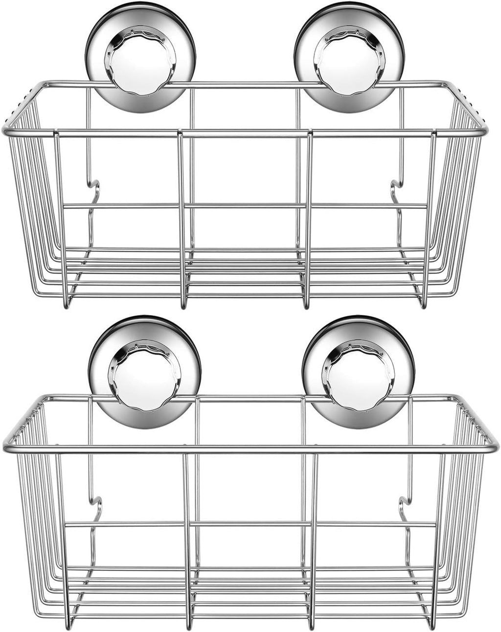 SANNO Suction Cups Replacement for Shower Caddy Sope Dish Double Hooks- Set of 4 Suction Cups
