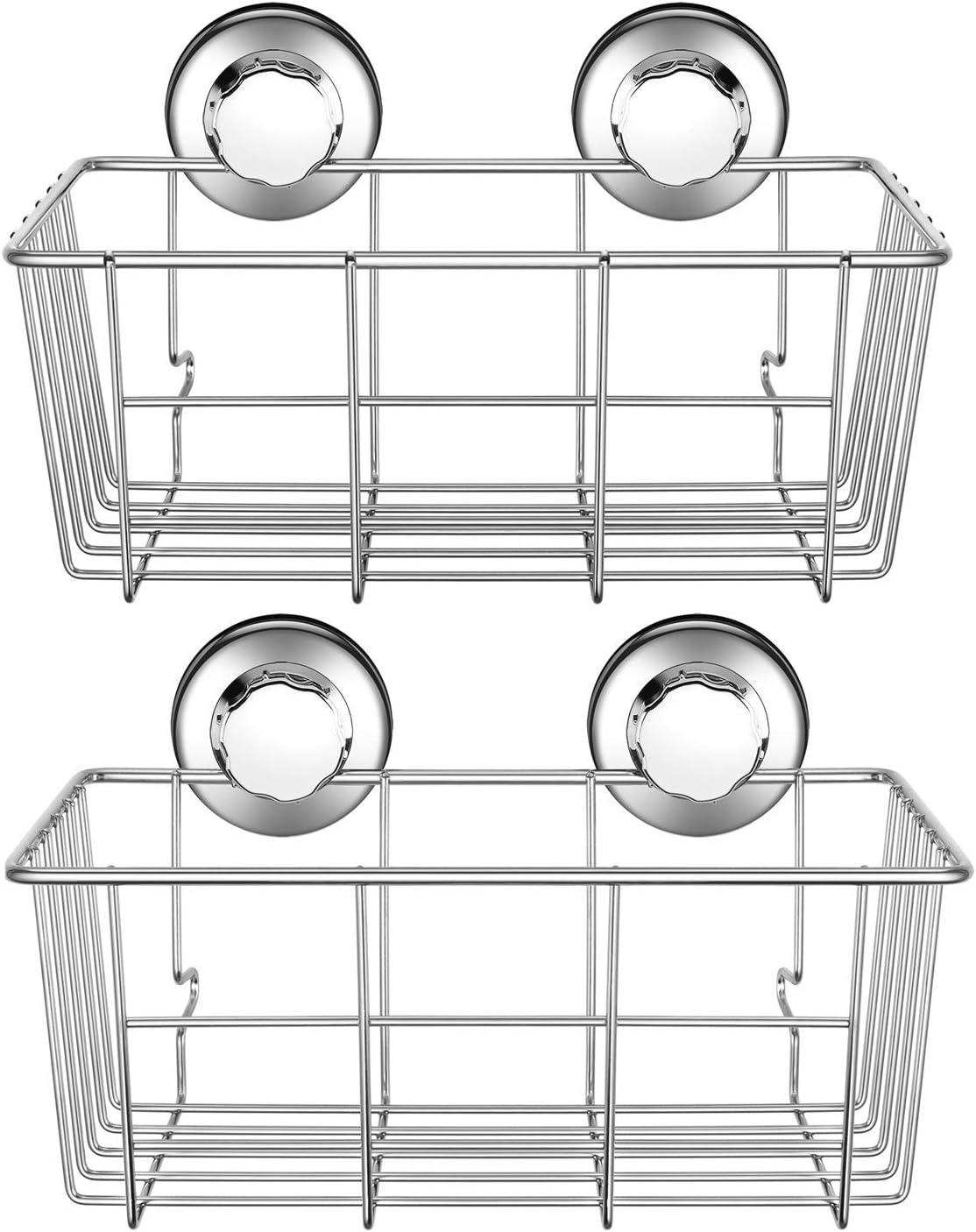 SANNO Suction Cups Replacement for Shower Caddy Sope Dish Double Hooks- Set of 4 Suction Cups