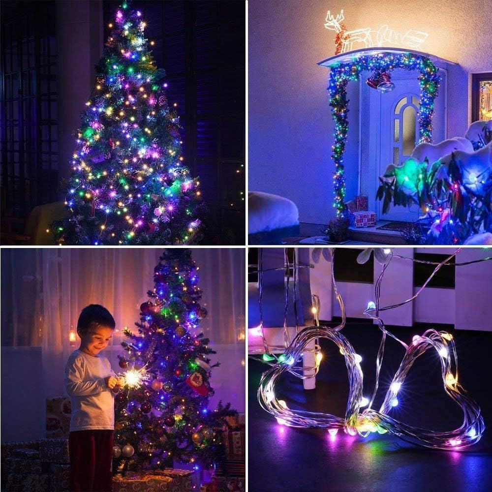 Ostwiki Colored Fairy Lights Mini Lights Battery Operated, 12-Pack