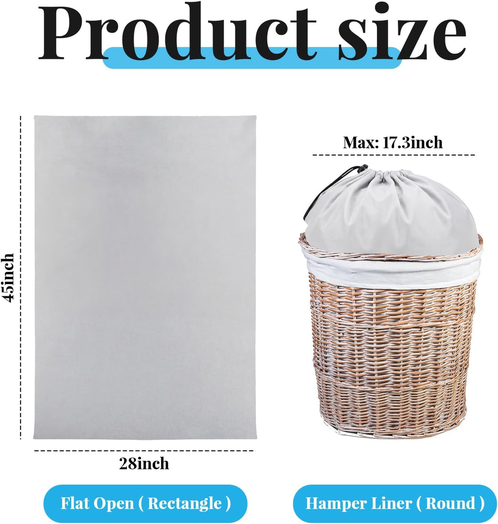 Woanger 12 Pack 28 x 45 Inch Extra Large Laundry Bags Bulk, Silver