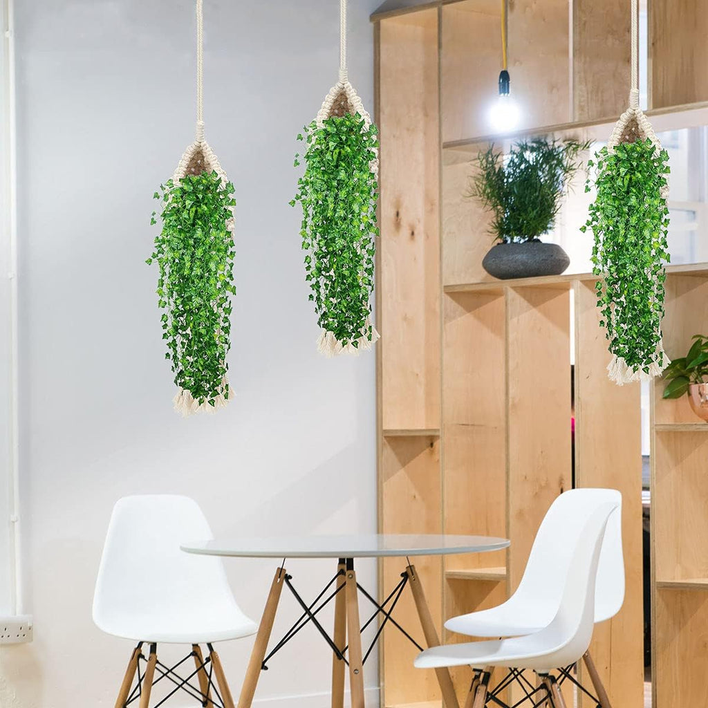 2 Pack Macrame Plant Hanger Hanging Planters Handmade Hanging Plant Holder