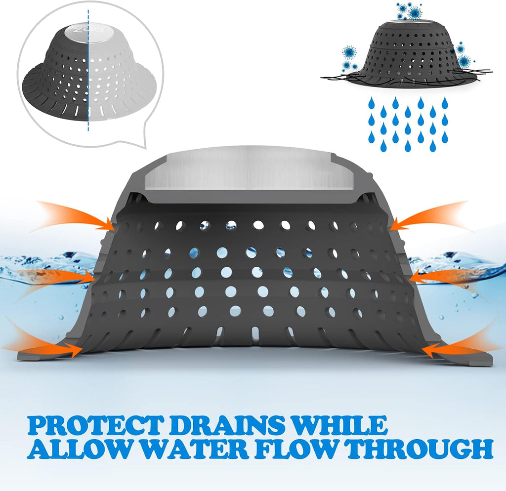 zaa Shower Drain Hair Catcher Bathtub Drain Cover Strainer Protector