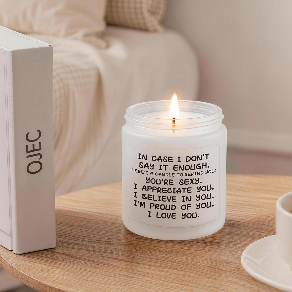 Candle Gifts for Girlfriend Her, Funny Anniversary Christmas Candle Gift