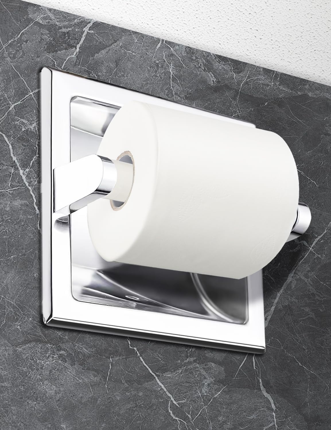 Toilet Paper Holder Roller Replacement, 2Pcs 6.5inch Plastic Toilet Paper Spring Rod Toilet Tissue Holder Replacement Spindle Replacement Rod fits Extra Large Bathroom Tissue Rolls (White)