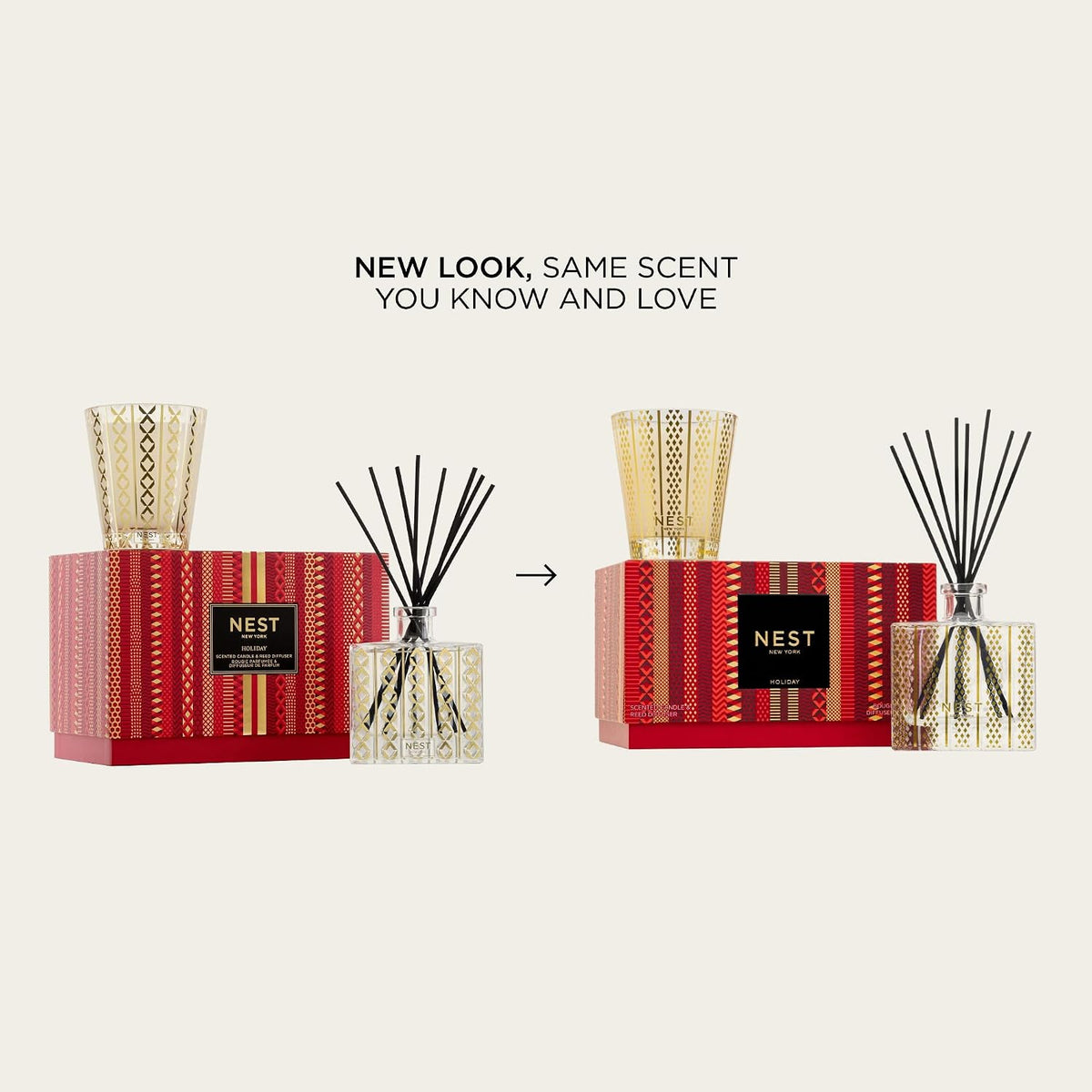 NEST New York Scented Classic Candle & Diffuser Set, Holiday
