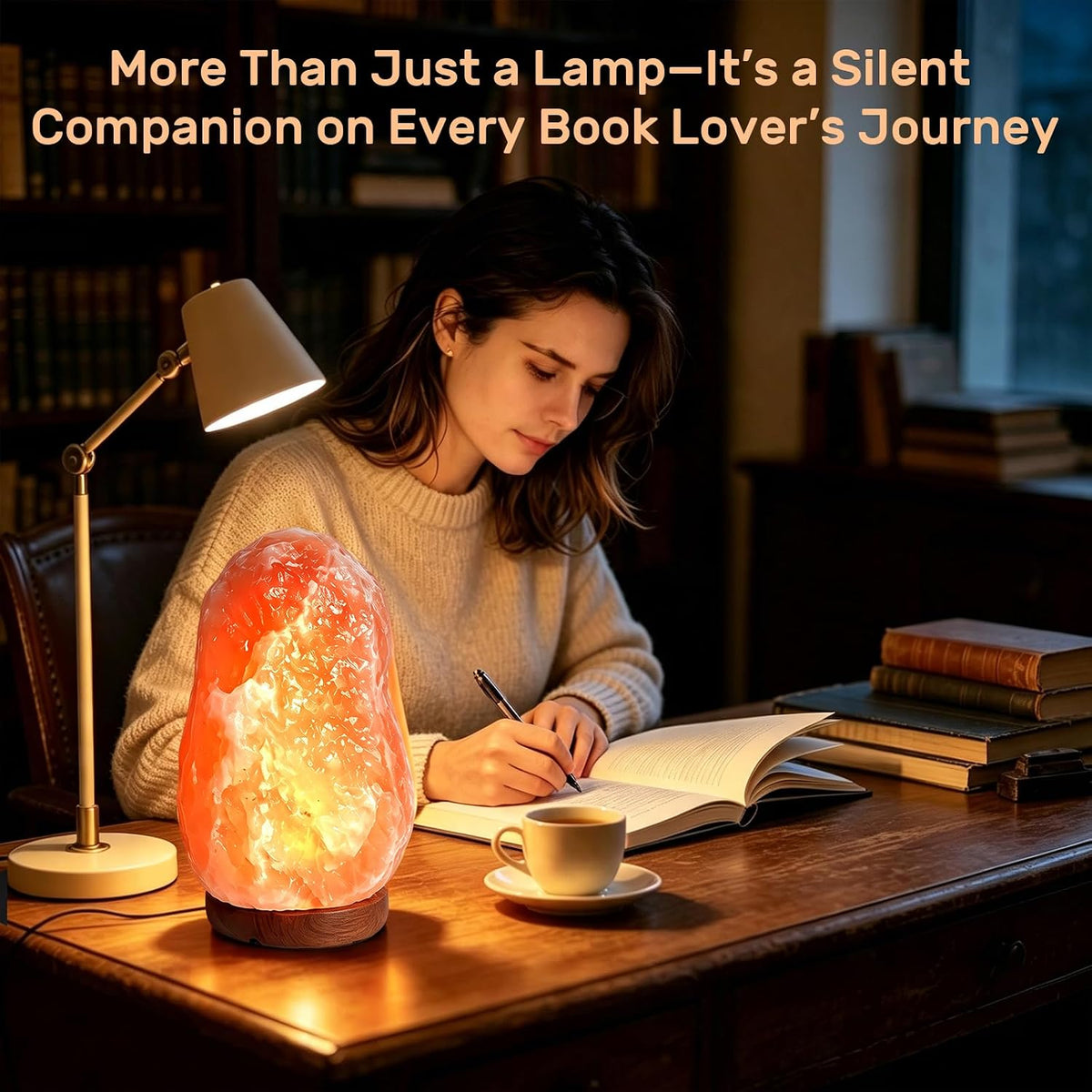 Himalayan Salt Lamp 7-11Lbs, Natural Pink Salt Lamps with Brightness Control Dimmer Switch, Wooden Base & Salt Lamps Bulb Pink Salt Lamp Genuine Pakistani Productuct