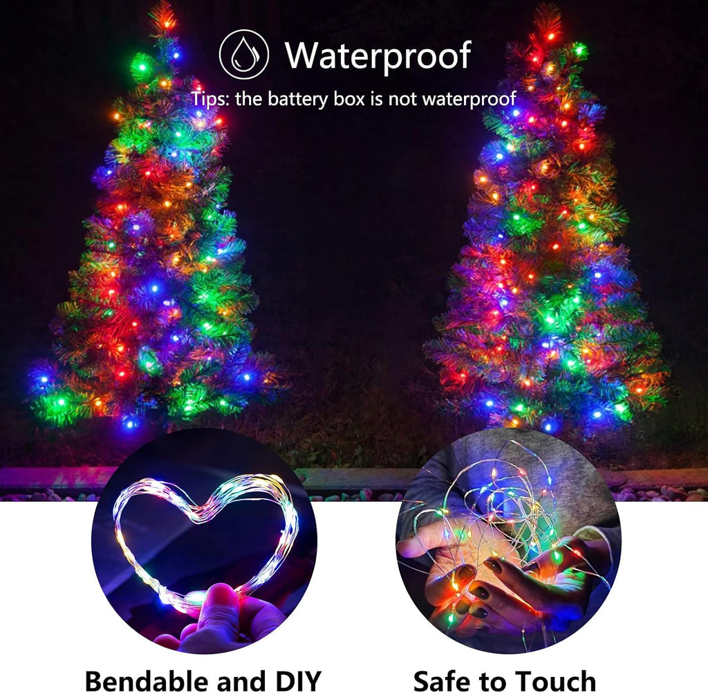 Fairy Lights Battery Operated, 5 Pack 7 FT 20 LED String Lights,Multicolor