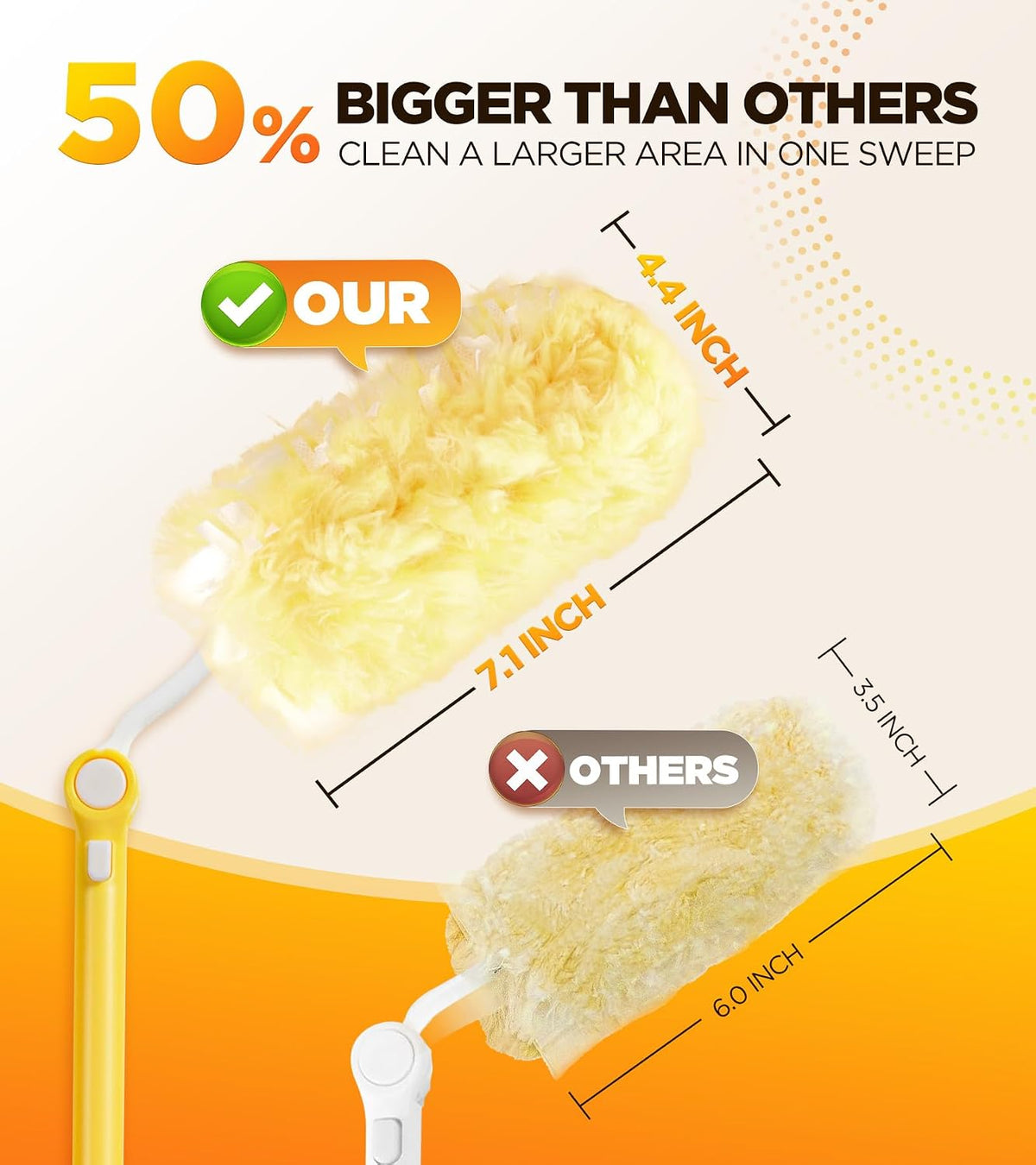 REKOPI Heavy Duty Duster Refills for Swiffer Duster, 20 Count