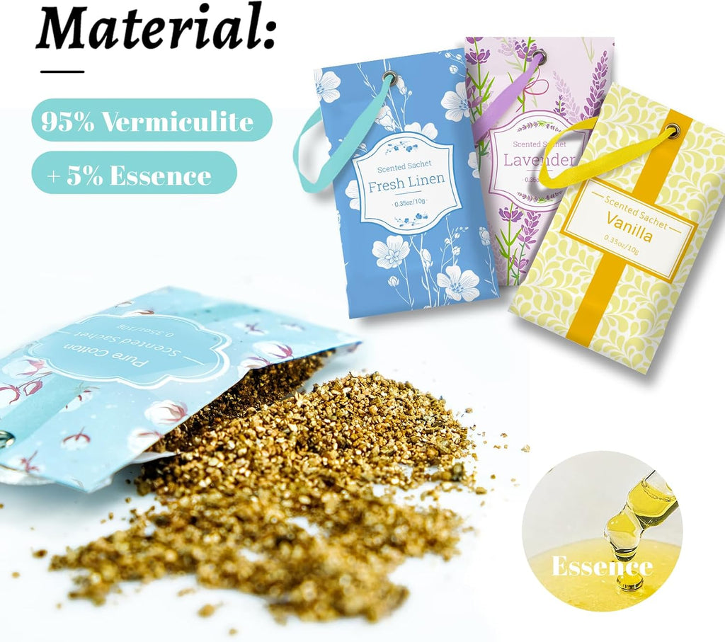 SCENTORINI Scented Sachets for Drawers and Closets, 16 Assorted Pack