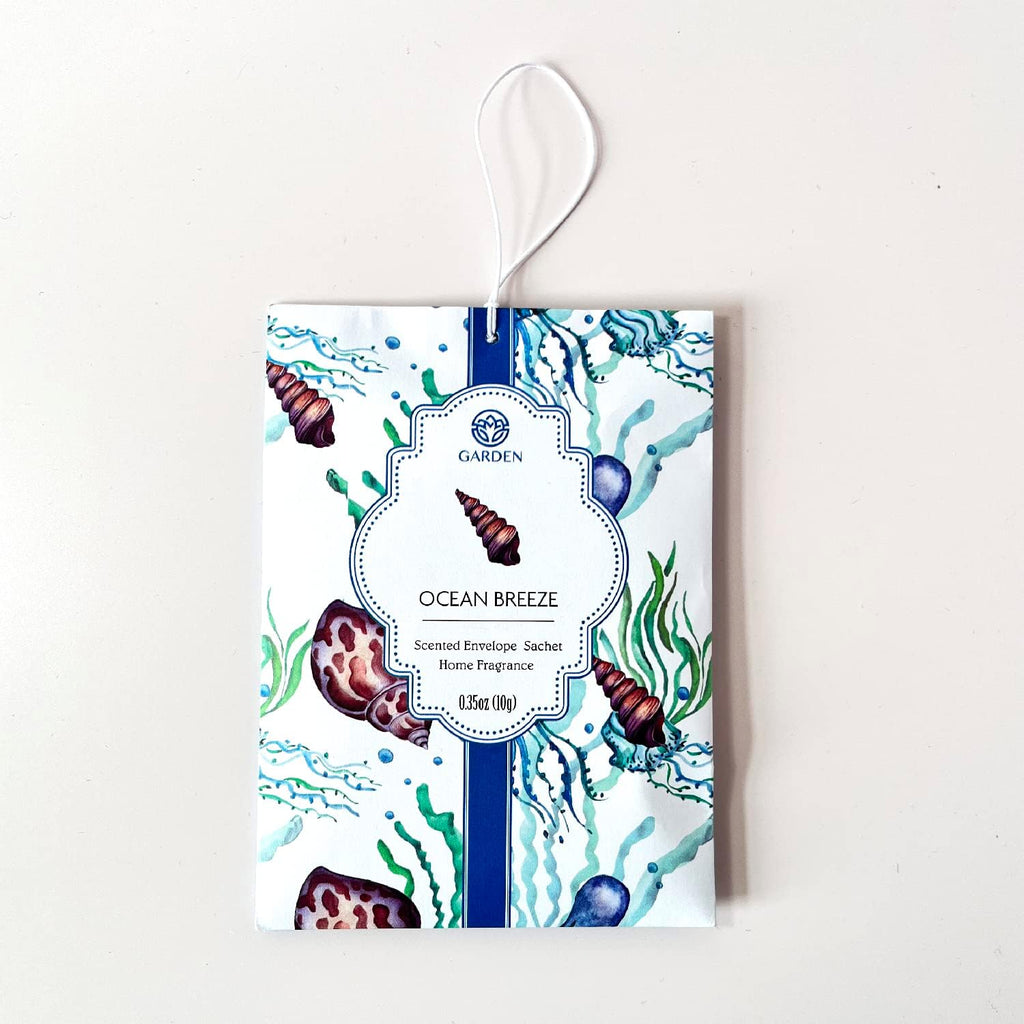 Ocean Breeze Scented Sachets - 12 Pack, Long-Lasting Home Fragrance Sachet Bags, Large Fresh-Scented Envelope Packets, Fragrant Sachets for Drawers and Closets