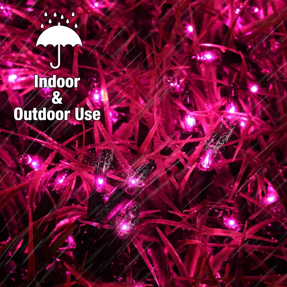 Brizled Purple Halloween Lights, 21.3ft 100 Count Mini Purple String Lights