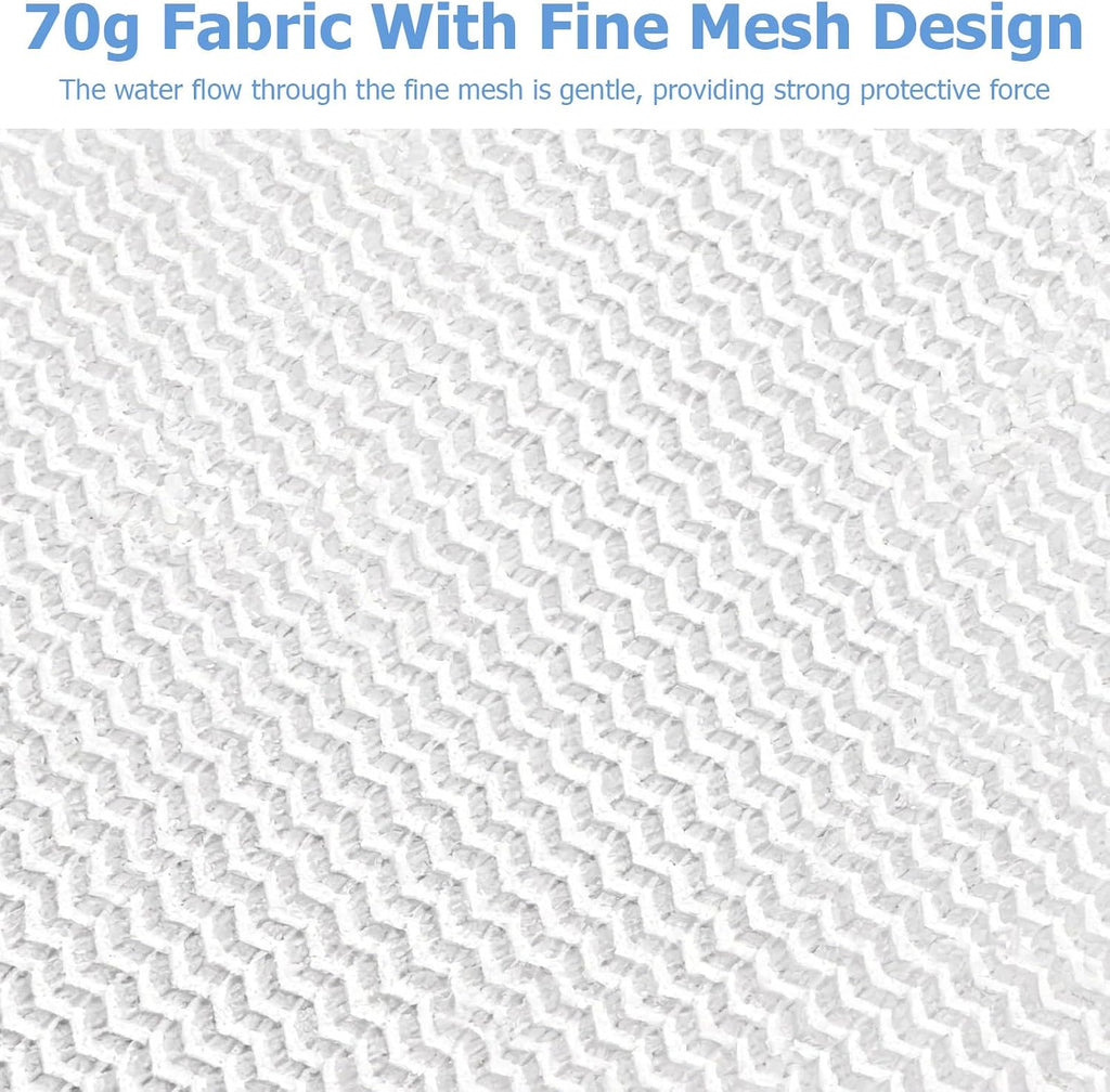4 Pcs Mesh Laundry Bags for Delicates - 20" x 16" 70G Fine Mesh with Manual-Lock Zipper, Wash Bags for Lingerie Bras Socks Jeans, Ideal for College Dorm Travel Home